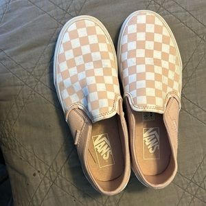 Vans slip on checkerboard shoe
